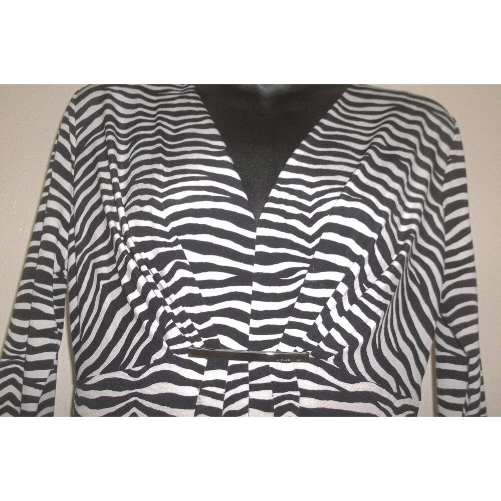 Women's Michael  Kors Striped Long Sleeve Top  Tunic Size Small S